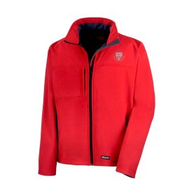   Jaguar klub softshell kabát piros férfi fazon ezüst hímzéssel