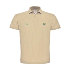 Férfi drapp póló zöld Jaguar Club hímzéssel