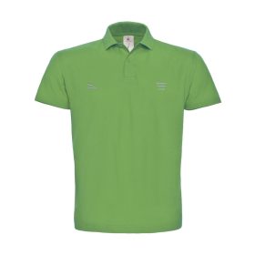 Férfi almazöld pique póló ezüst Jaguar Club hímzéssel