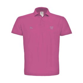 Férfi fuxia pique póló ezüst Jaguar Club hímzéssel