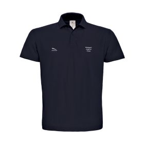   Férfi navy sötétkék pique póló ezüst Jaguar Club hímzéssel