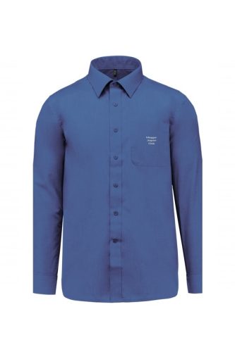 Férfi középkék ing ezüst Jaguar Club hímzéssel - Cobalt blue