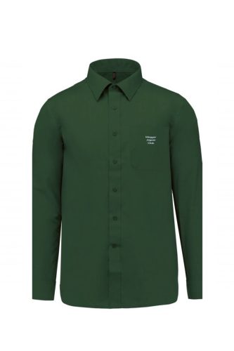 Férfi sötétzöld ing ezüst Jaguar Club hímzéssel - Forest green