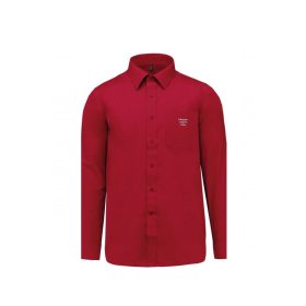   Férfi piros ing ezüst Jaguar Club hímzéssel - Claasic Red
