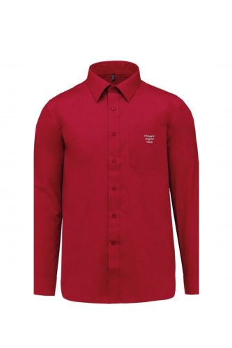 Férfi piros ing ezüst Jaguar Club hímzéssel - Claasic Red