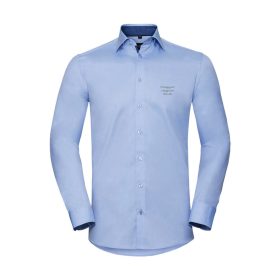   Férfi prémium kontrasztos világoskék ing ezüst Jaguar Club hímzéssel - Bright sky/Navy