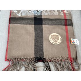   Sál kockás pashmina 70x170 drapp kockás Jaguar klubos hímzéssel