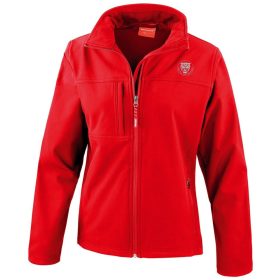   Jaguar klub softshell kabát piros női fazon ezüst hímzéssel