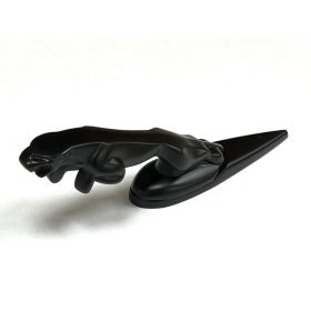   Jaguar fekete orrdísz asztali szobor Leaping Cat modell vitrinbe asztalra