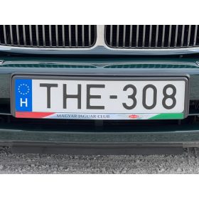 Jaguar rendszámtábla tartó keret klubos kivitel fekete