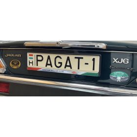   1 PÁR Jaguar rendszámtábla tartó keret klubos kivitel fekete