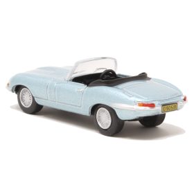   Jaguar E-Type Roadster modell - Profi kivitelű Oxford makett bontatlan csomagolásban 1:76 Silver Blue