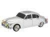 Jaguar régi S-Type modell Bluetooth Hangszórós ezüst 1:16