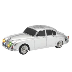   Jaguar régi S-Type modell Bluetooth Hangszórós ezüst 1:16