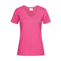 Női V nyakú póló